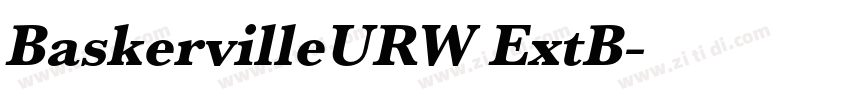 BaskervilleURW ExtB字体转换